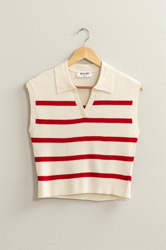 Sandy Striped Polo