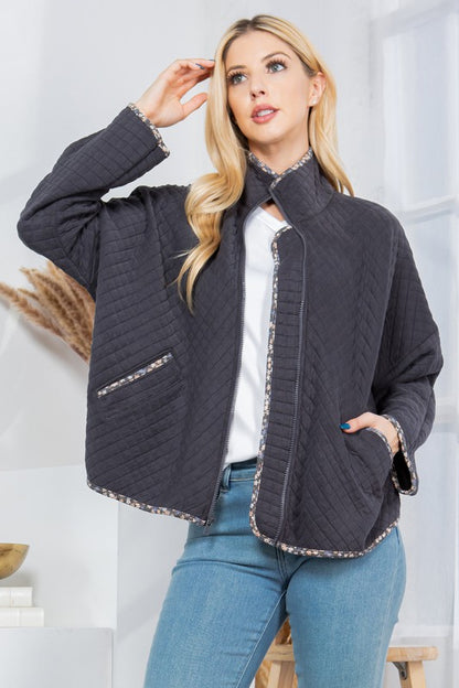 Dark Quilted Jacket