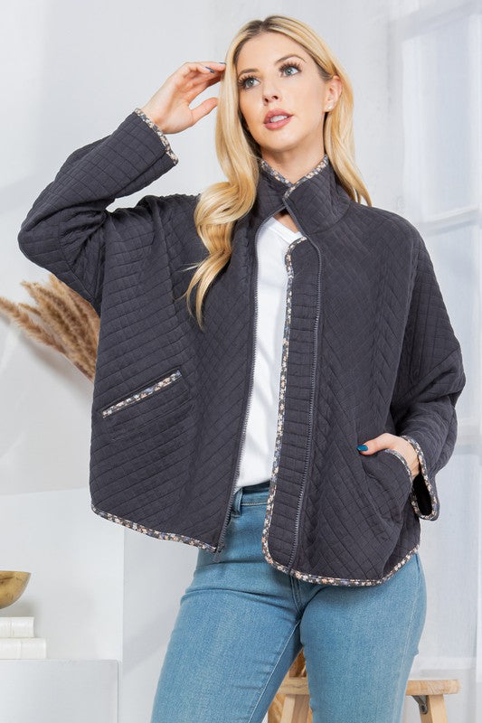 Dark Quilted Jacket