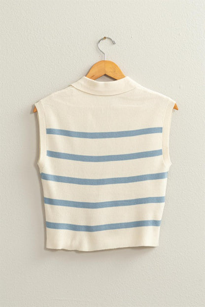 Sandy Striped Polo