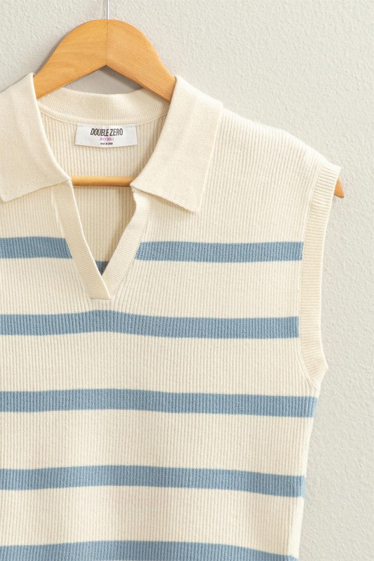 Sandy Striped Polo