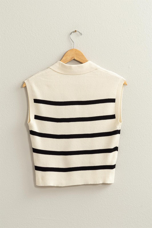 Sandy Striped Polo