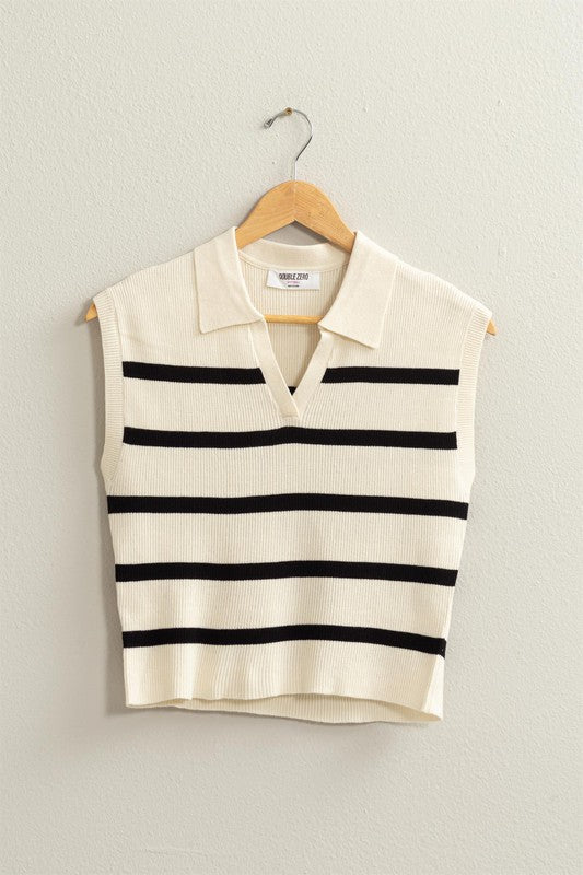 Sandy Striped Polo