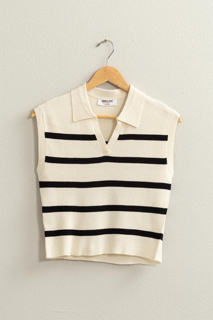 Sandy Striped Polo