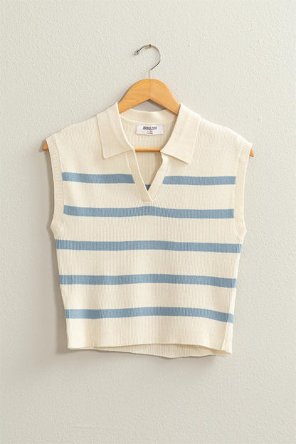 Sandy Striped Polo